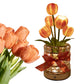 Tulip Flower Lamp Valentine Day Gifts 3 Color Dimming Night Light
