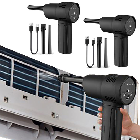2Pcs 40000 RPM Cordless Rechargeable Compressed  Air Duster