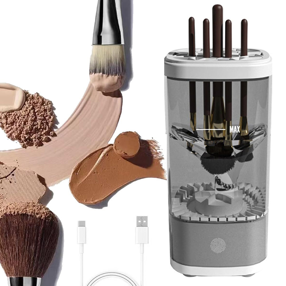 Electric Makeup Brush Cleaner and Dryer Machine Automatic Brush Fast Cleaning Tool
