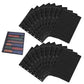 2Pcs 10-Sheet Black Double-Sided Stamp Album Collection Page with 9 Binder Hole