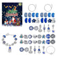 2 Sets Christmas Advent Calendar DIY Bracelet Charm 24 Days Countdown Calendar Box