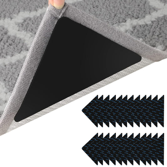 2X12 Pcs Non-Slip Rug Grippers for Hardwood Tile & Marble Floors Carpet Corner Holders