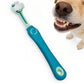 Pet Toothbrush for Dogs and Cats 3 Sided