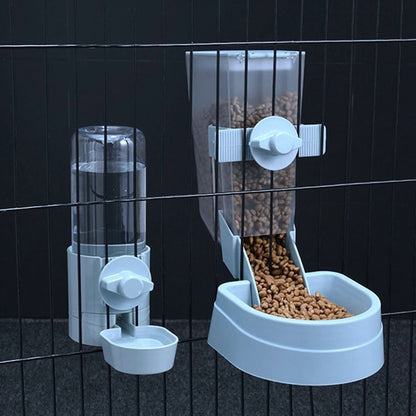 Automatic Pet Bowl Cage Hanging Feeder Pet Water Bottle