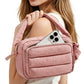 Crossbody Bag Lightweight Down-Feel Large Capacity for Commute Travel Sports