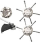 2PCS Steel Wire Grass Trimmer Head String Trimmer Replacement Head Weed Remover Tool