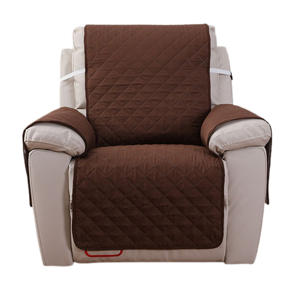 Recliner Chair Slipcover Water Resistant Couch Cover Furniture Protector with Elastic Straps