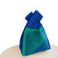 2Pcs Cute Knitted Wrist Bag-Blue Line