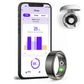Smart Health Ring Tracking Heart Rate Blood Oxygen Sleep with Charging Case Waterproof
