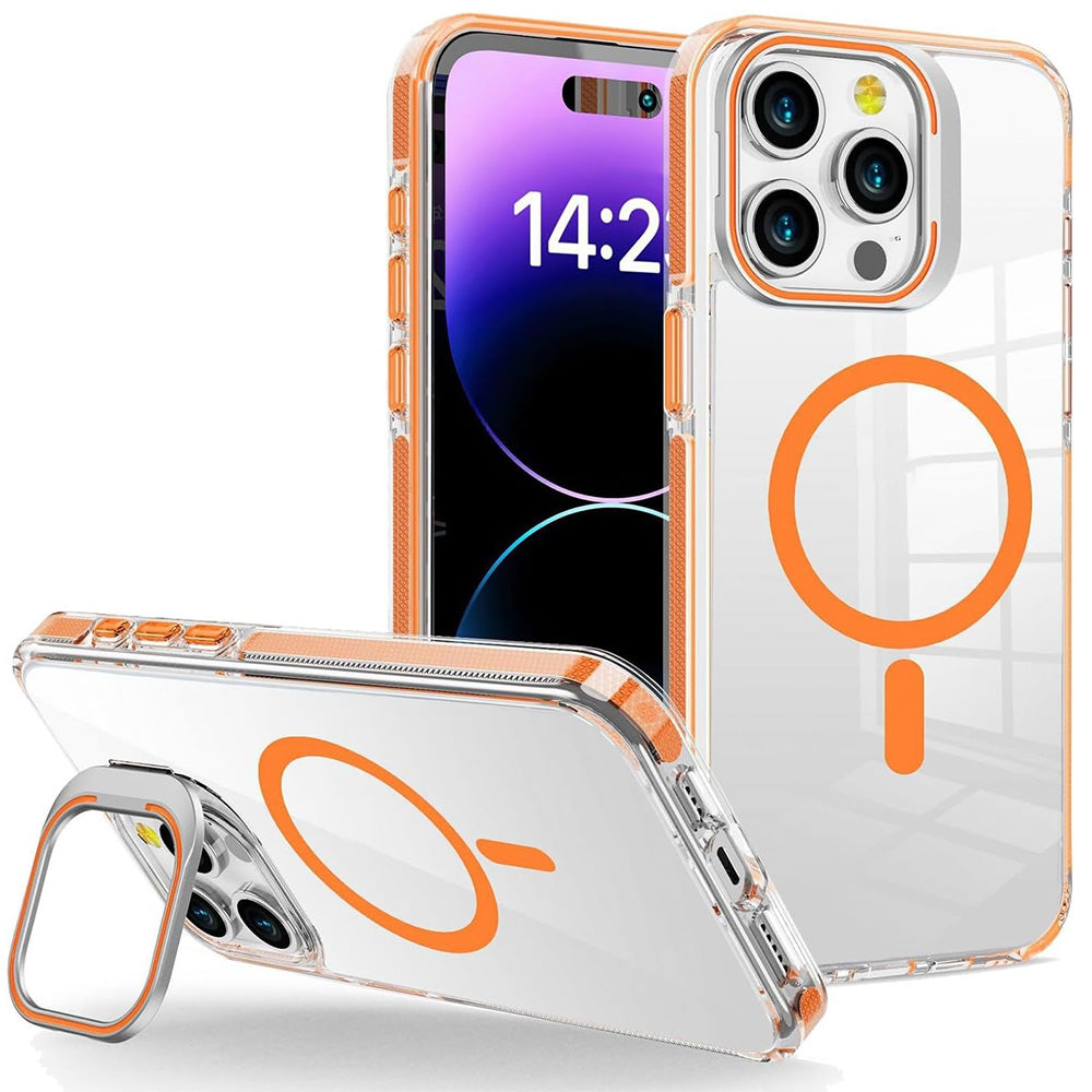 For iPhone 16 Pro Max Magnetic Case with Stand Full Body Case
