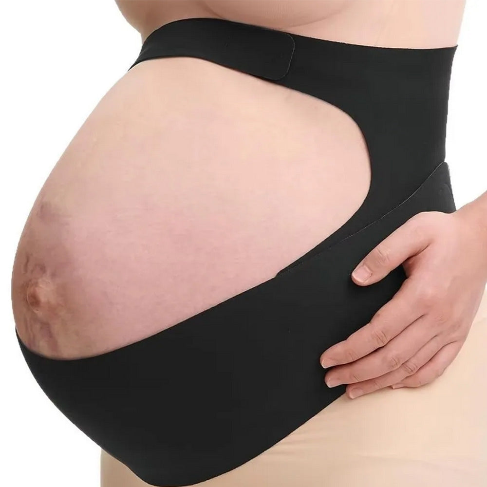Maternity Pregnancy Belly Band Invisible Pregnancy Belt-Black
