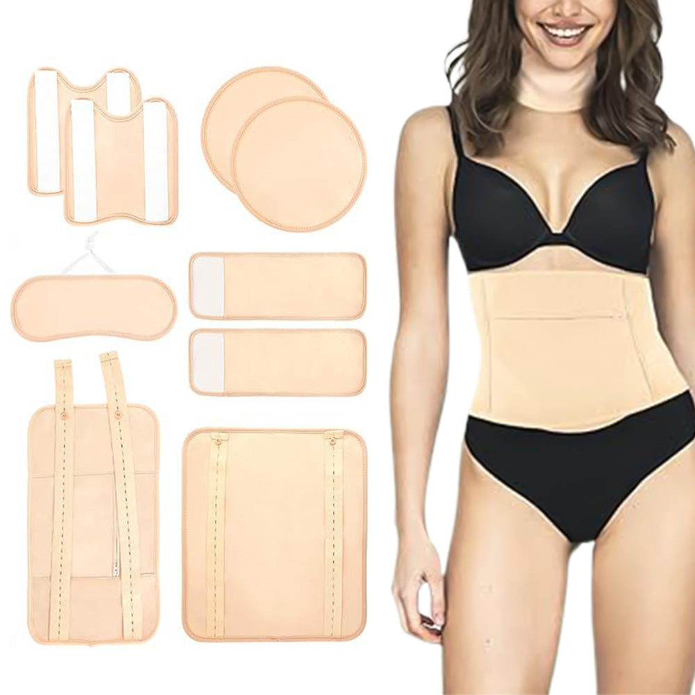 9Pcs Castor Oil Pack Kit Reusable Castor Oil Wrap Belt Set
