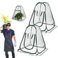 2Pcs 70x70x80cm Pop-up Greenhouse Cover Transparent PVC Mini Small Grow Plant House Tent