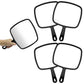4Pcs 27x19CM Hand Held Wide Angle Makeup Beauty Mirrors