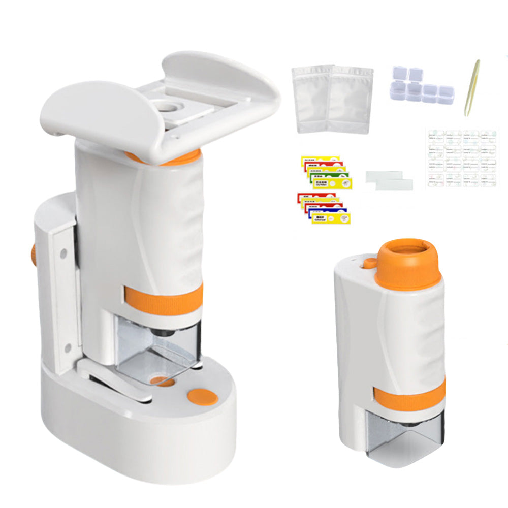 60X - 120X Portable Handheld Microscope Mini STEM Science Toy with LED Light