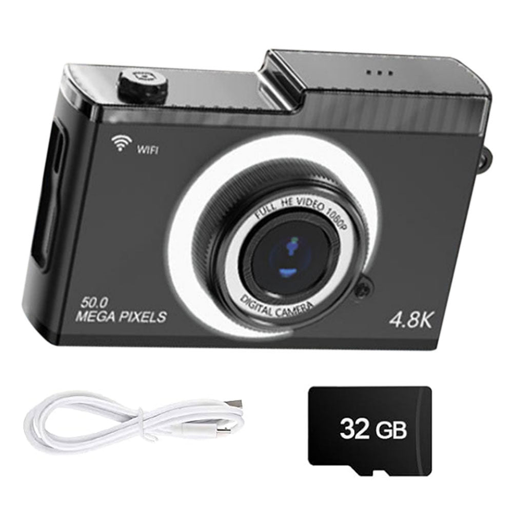 Digital Camera with 32GB SD Card Dual Lens 2.4 Inch Autofocus Camera