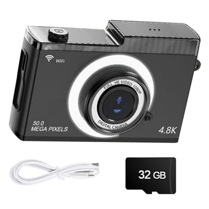 Digital Camera with 32GB SD Card Dual Lens 2.4 Inch Autofocus Camera