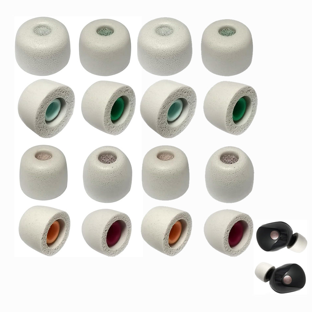 16 Pcs Memory Foam Ear Tips for Sony WF-1000XM6 XM5 XM4 Earbuds