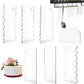 7Pcs Acrylic Cake Scraper Contour Decorating Tools with Hole