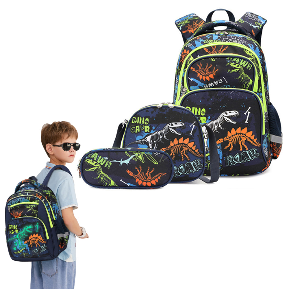 Kids Backpack Set with a Pencil Case and Insulate Lunch Bag