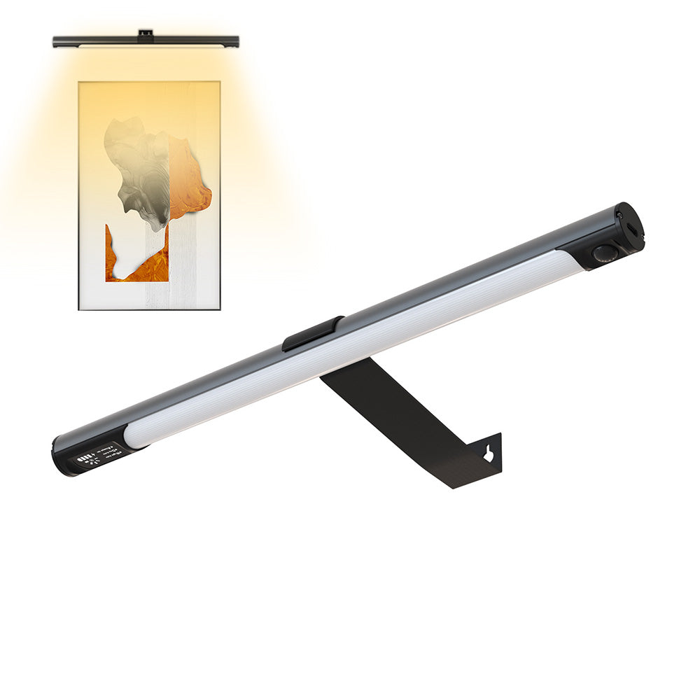 Rechargeable Wireless Wall Picture Light LED Motion Sensor Art Painting Lamp for Gallery Living Hallway