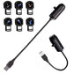 USB Star Projector Light Galaxy Planet Night Lamp with Replaceable Slides