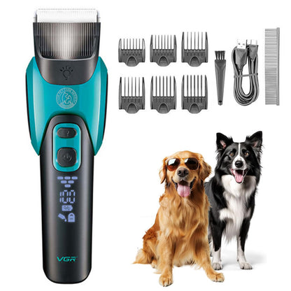 Professional Dog Clipper Cordless Pet Trimmer Grooming Kit for Thick Hair