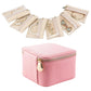 Travel Jewelry Case Small Jewelry Box with 6 Transparent Zipper Pockets