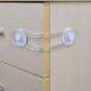 8Pcs Self-Adhesive Kids Home Security Cabinet Door Locks