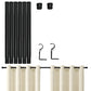 Adjustable Window Curtain Rods Set with Brackets