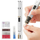 2 in 1 Cordless Electric Nail File Drill with Light Lamp 18 Bits 3 Speeds Mode for Women Men