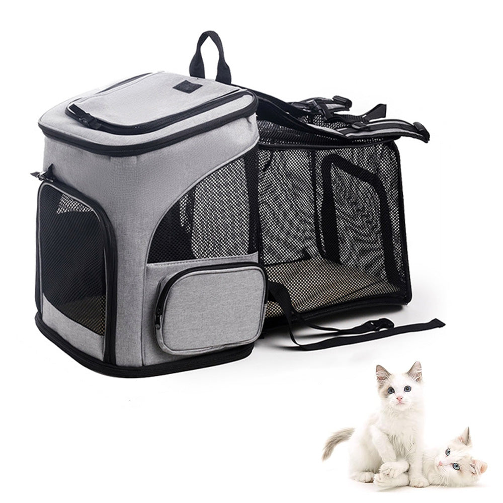 Expandable Large Cat Backpack Carrier for Small Pets