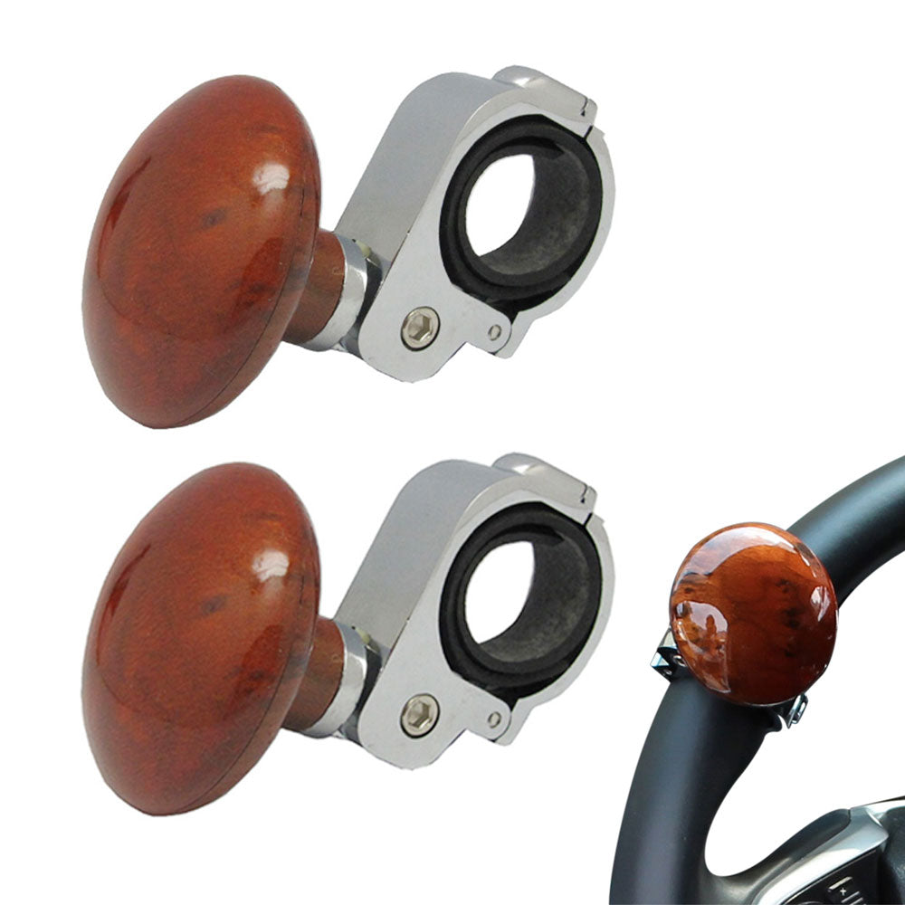 2Pcs Steering Wheel Spinner Knob Car Turning Handle Aid Kit Booster Spinner Knob Ball