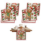 2Pcs 180x33CM Christmas Table Runner Xmas Party Dinning Table Flag Decor