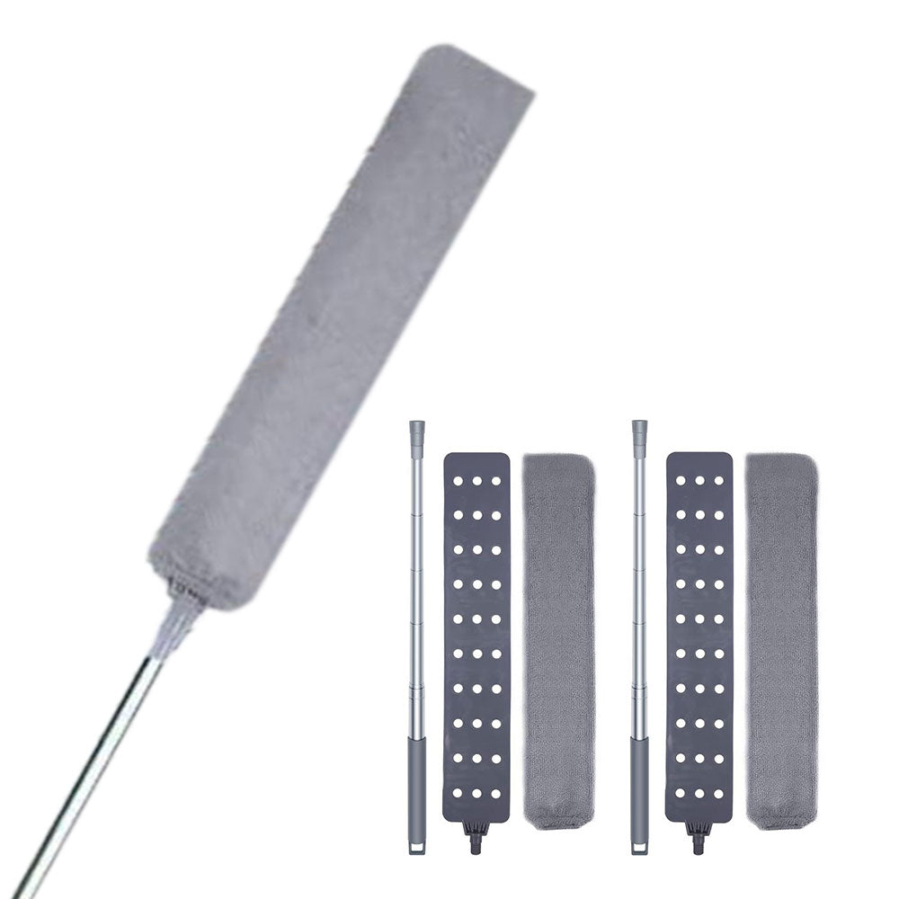 2 Sets 250CM Long Handle Retractable Gap Dust Cleaner Cleaning Tool With Microfiber Dusting Cloths