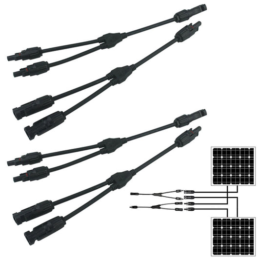2Pcs Solar Y Connector for Cable Plug Inline Solar PV Panel