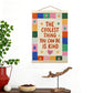 Colorful Inspirational Words Art Prints with Hanging Cord for Home Office Classroom