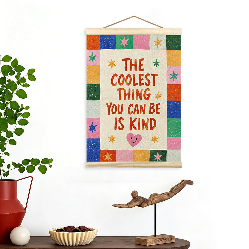 Colorful Inspirational Words Art Prints with Hanging Cord for Home Office Classroom