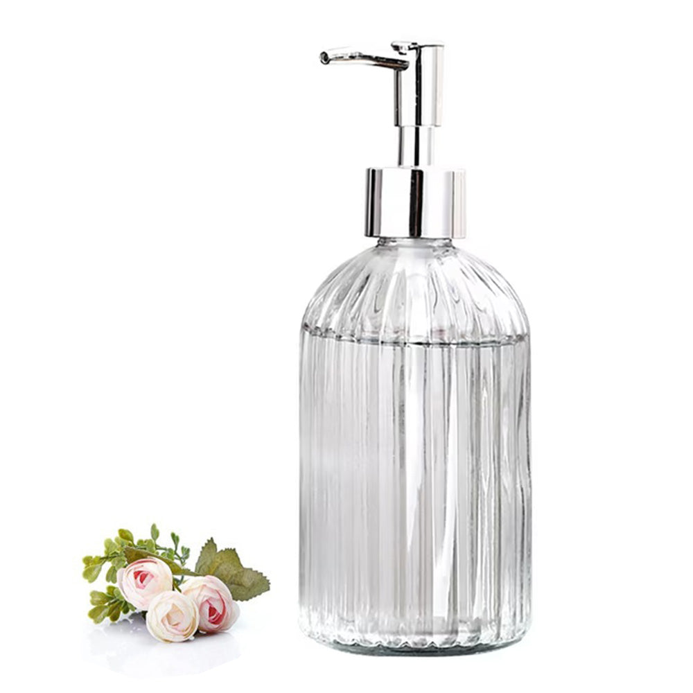 450ml Glass Soap Dispenser for Kitchen Bathroom