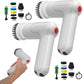 2Pcs 9-In-1 Handheld Chargeable Spin Scrubber Cleaning Brush Kit