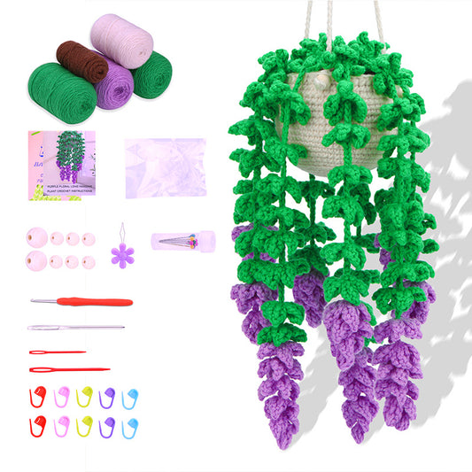 DIY Crochet Kit Crochet Hanging Plant Ornament