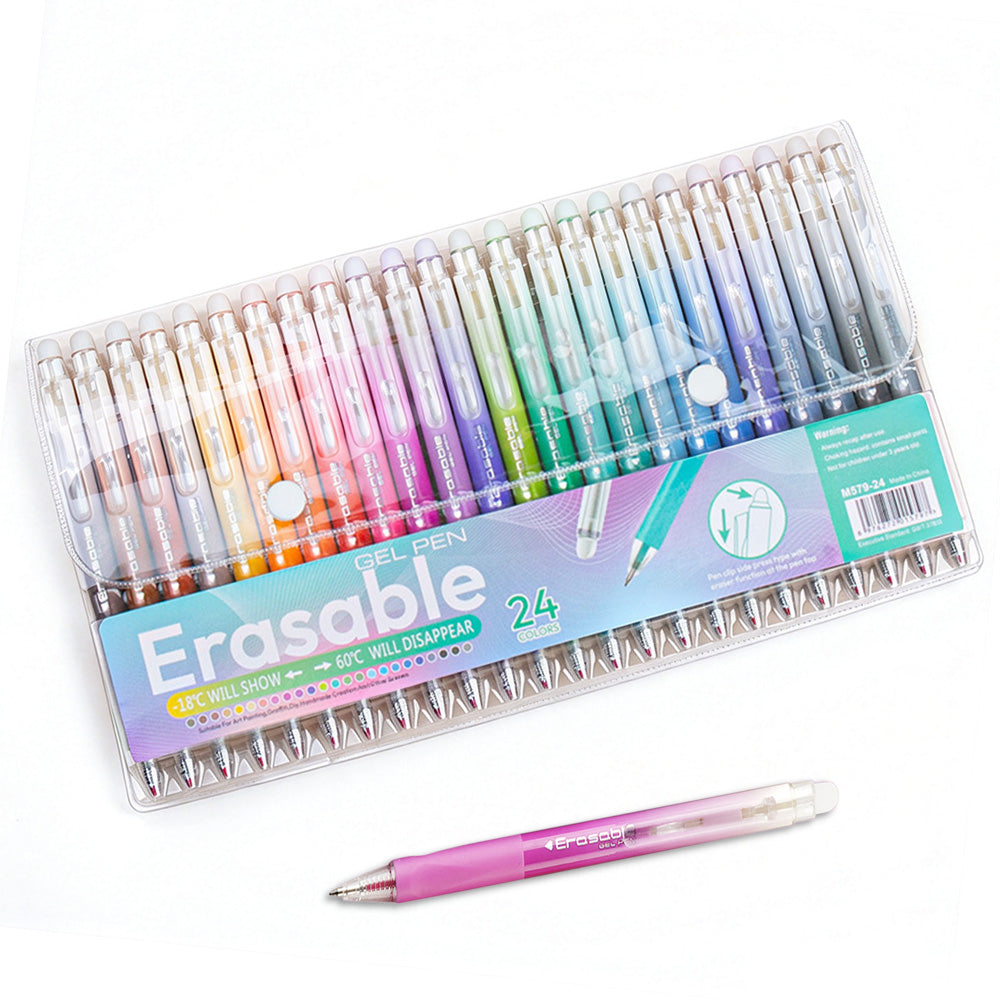 Colorful Click-Erasable Gel Pen Set for Students School and Office