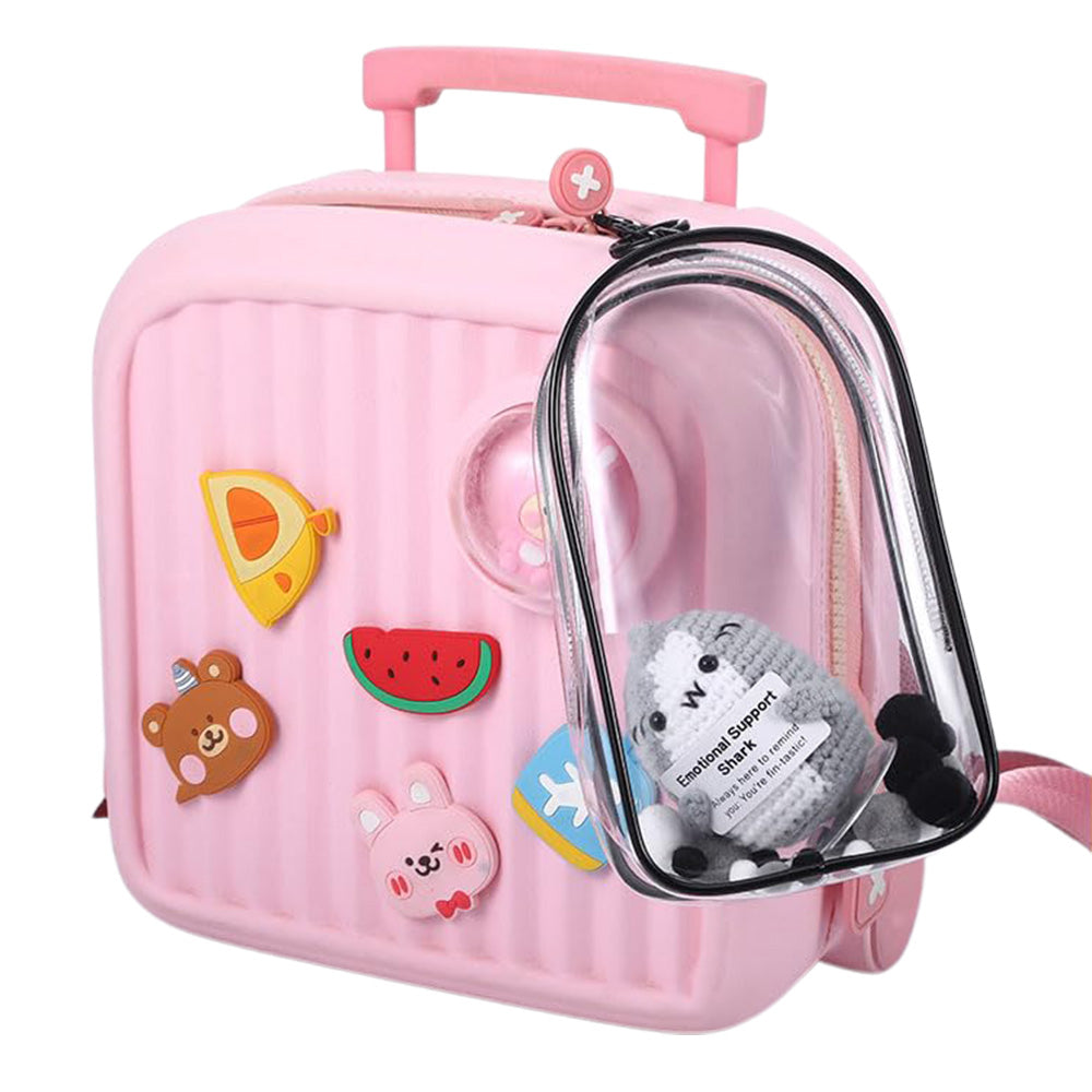 Transparent Carrier Bag Set for 15–17cm Doll Storage