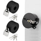 2Pcs Door Handle Lock With Padlock Door Knob Lock Out Device For Disable the Doorknob