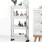 Slim Rolling Storage Cart Bathroom Shelves Organizer for Kitchen Laundry