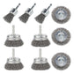 Wire Brushes Set for Drill Durable Drill Wire Brush Set for Rust Removal