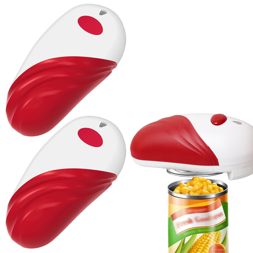 2Pcs Stainless Steel One Touch Automatic Can Opener Electric Can Opener For Kitchen