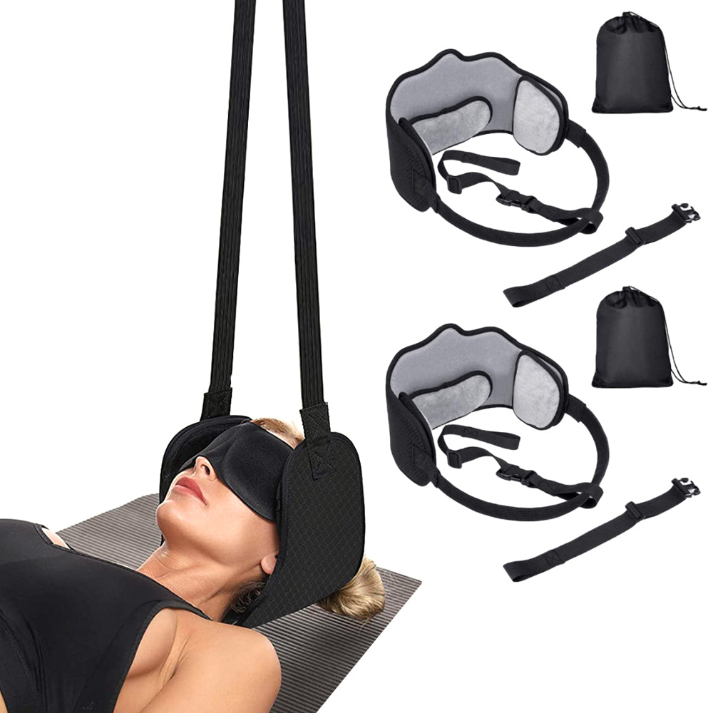 2Pcs Portable Cervical Head Hammock Traction Device Pain Relief Massager