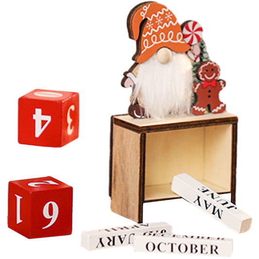 Santa Design Christmas Calendar Ornament-Gingerbread Man