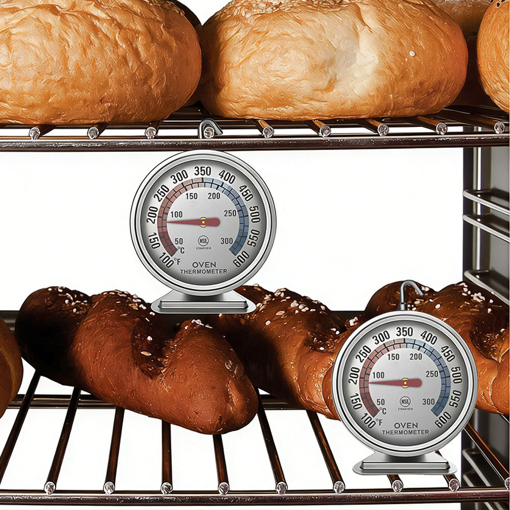 2XOven Thermometer Stainless Steel Accurate Temperature Gauge for Home Kitchen